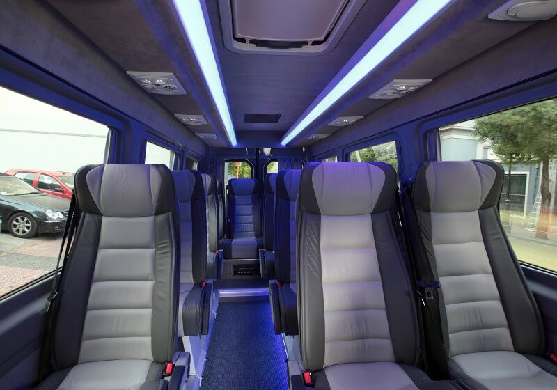 Columbus 18 Passenger Van/Minibus Interior