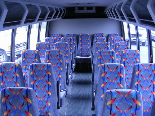 Cincinnati 24 Passenger Mini Bus Interior