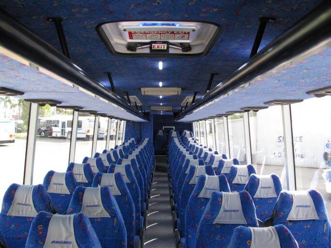 Dayton 56 Passenger Charter Bus Interior