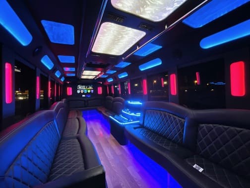 Buffalo 35 Passenger Party Bus Interior