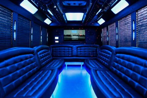 Parma 36 Passenger Party Bus Interior