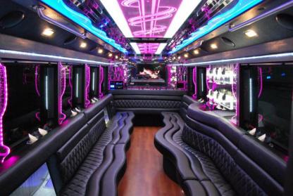 Cincinnati 50 Passenger Party Bus Interior